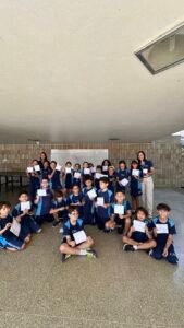 O 3º ano aprendeu Língua Portuguesa de forma divertida com o Bingo de Palavras.